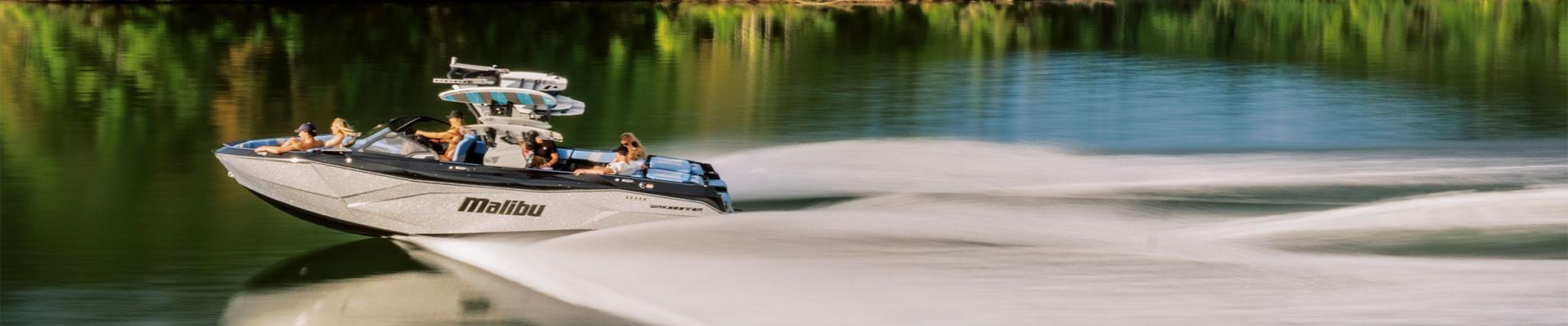 Malibu Boat on the water